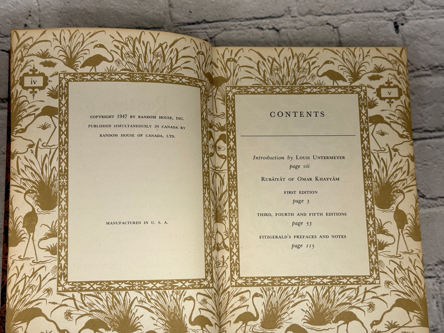 Rubaiyat of Omar Khayyam by Edward Fitzgerald (1947)