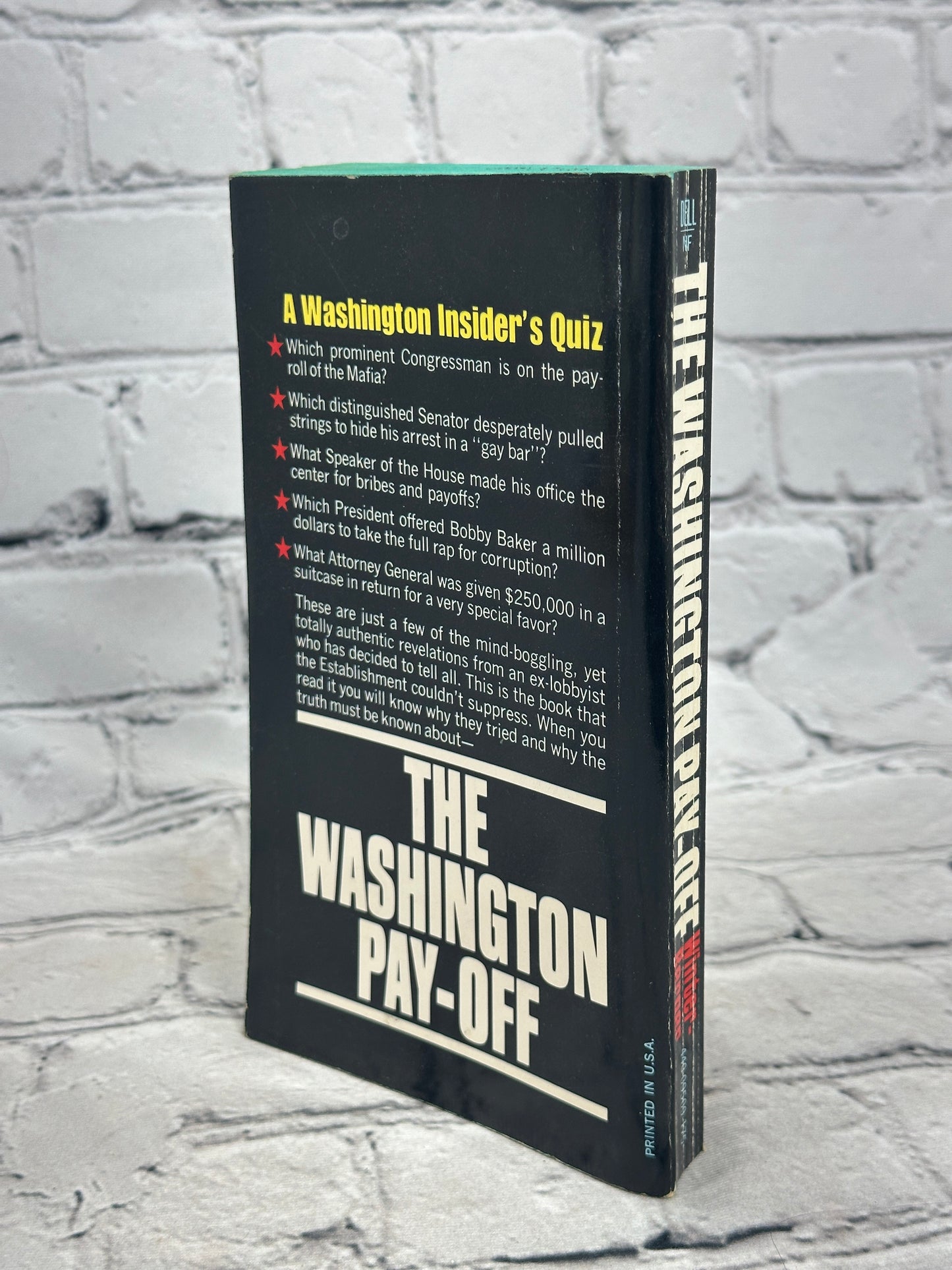 The Washington Pay-Off by Robert N. Winter-Berger [1972]