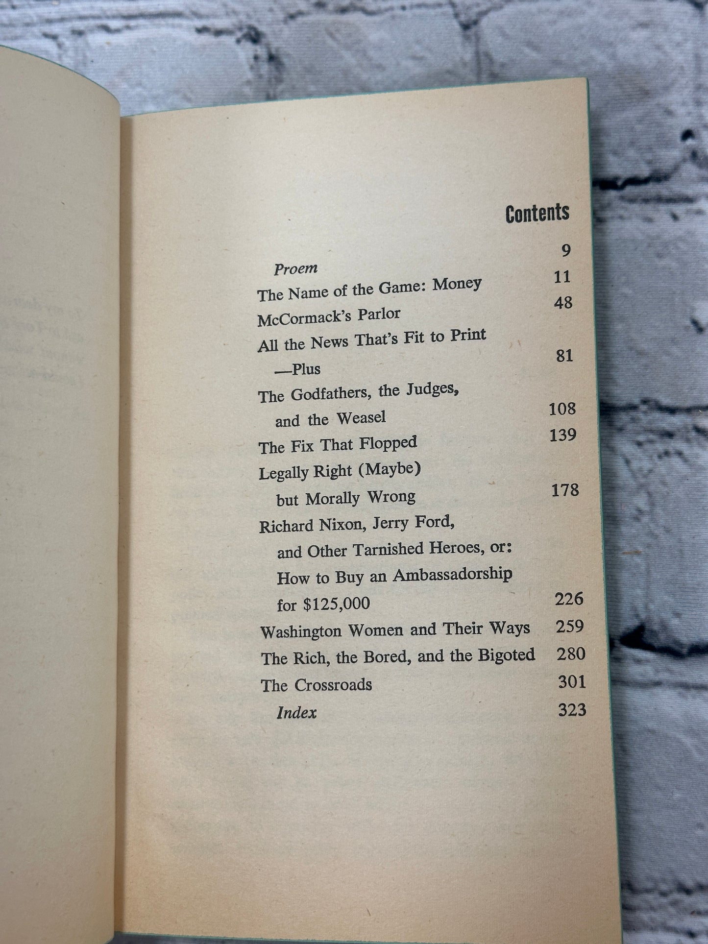 The Washington Pay-Off by Robert N. Winter-Berger [1972]