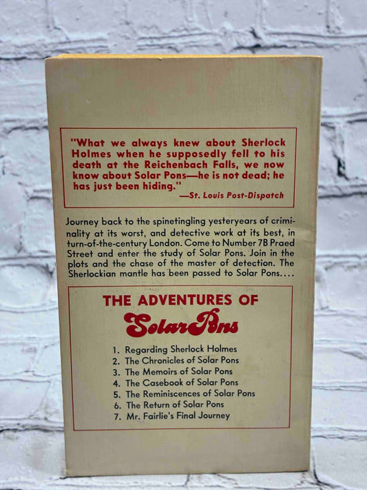 Mr. Fairlie's Final Journey (Solar Pons No. 7)