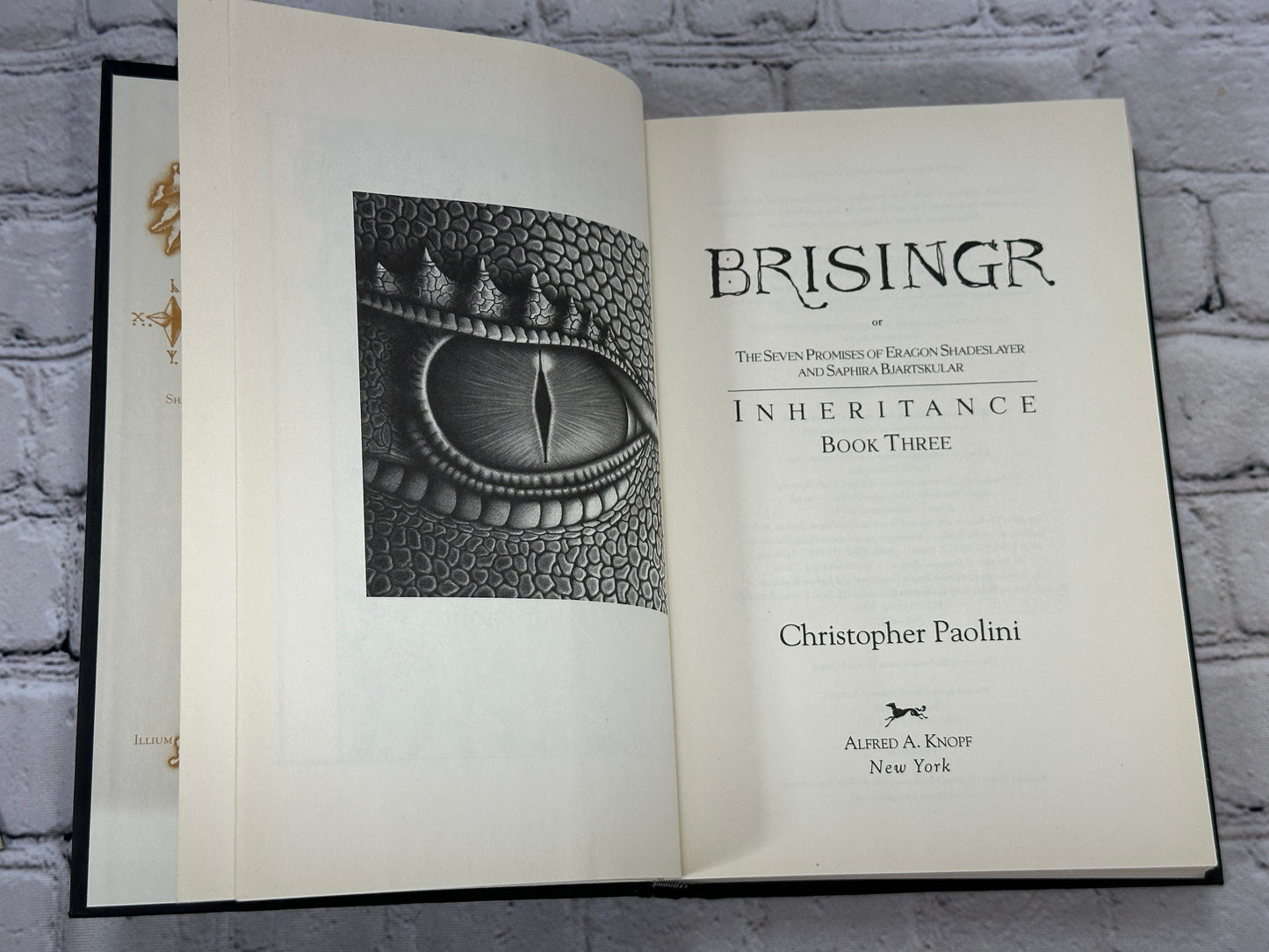 Brisingr Book 3 Inheritance by Christopher Paolini [1st Edition · 1st Printing]