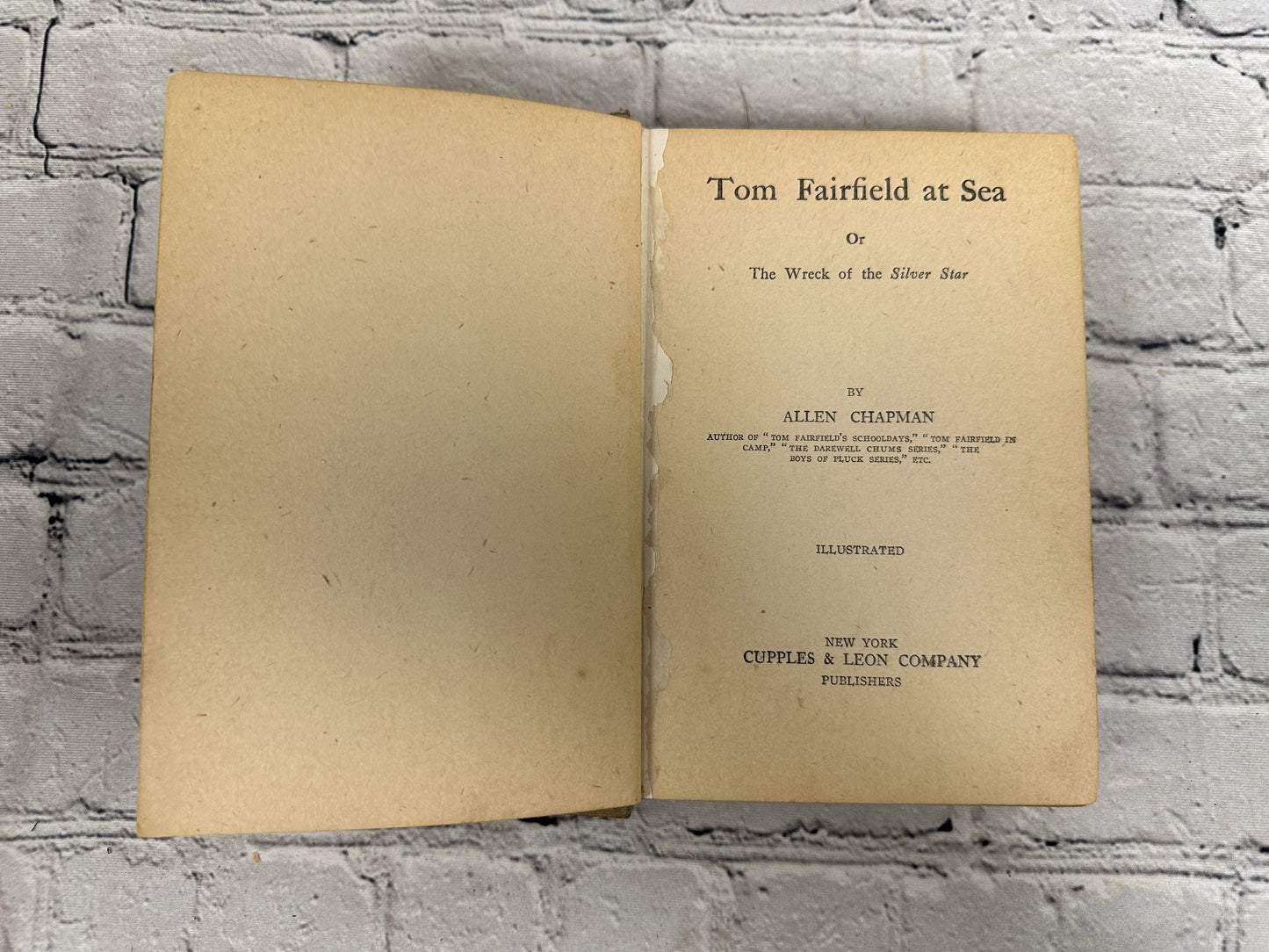 Tom Fairfield at Sea by Allen Chapman [1913]