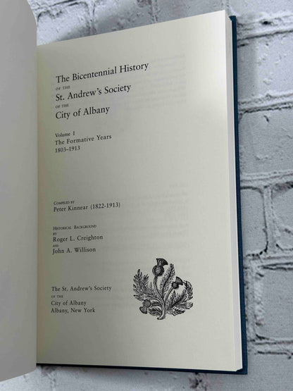 The Bicentennial History St. Andrew's Society of the City of Albany (vol. 1 & 2)