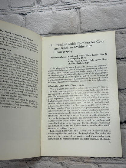 Ultrablitz Speedlight Flash Guide by Tydings & Duitz [Modern Camera Guide · 1st Print · 1960]