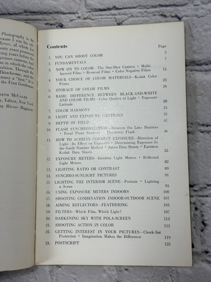 Beginner's Guide To Color Photography by Joe Costa [Modern Camera Guide [1962]