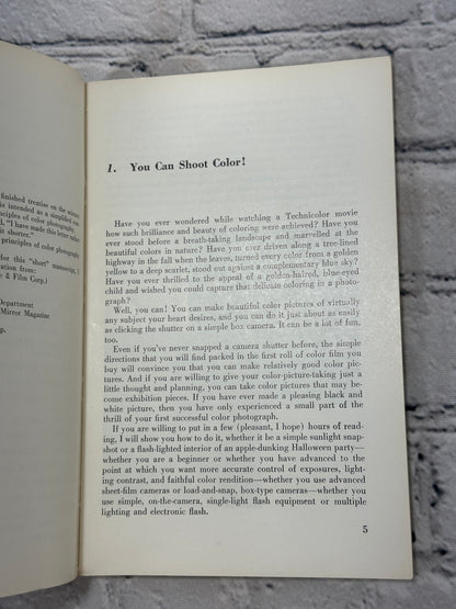 Beginner's Guide To Color Photography by Joe Costa [Modern Camera Guide [1962]