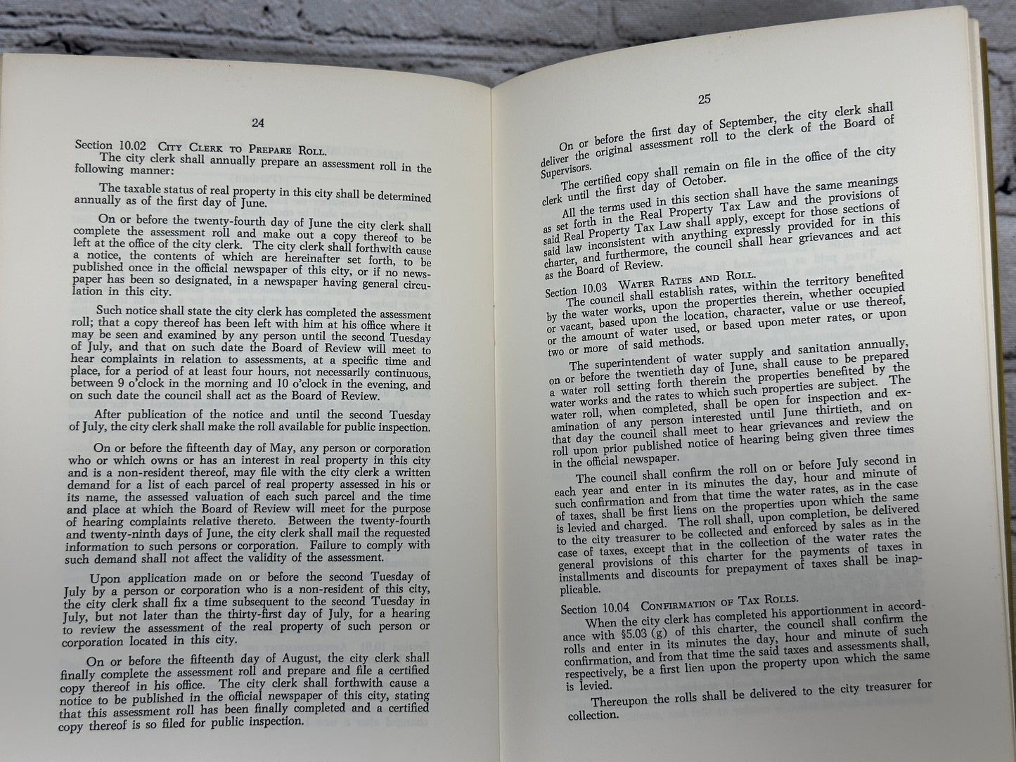 Proposed Charter: Saratoga Springs New York [Special Election ‚ May 21, 1968]