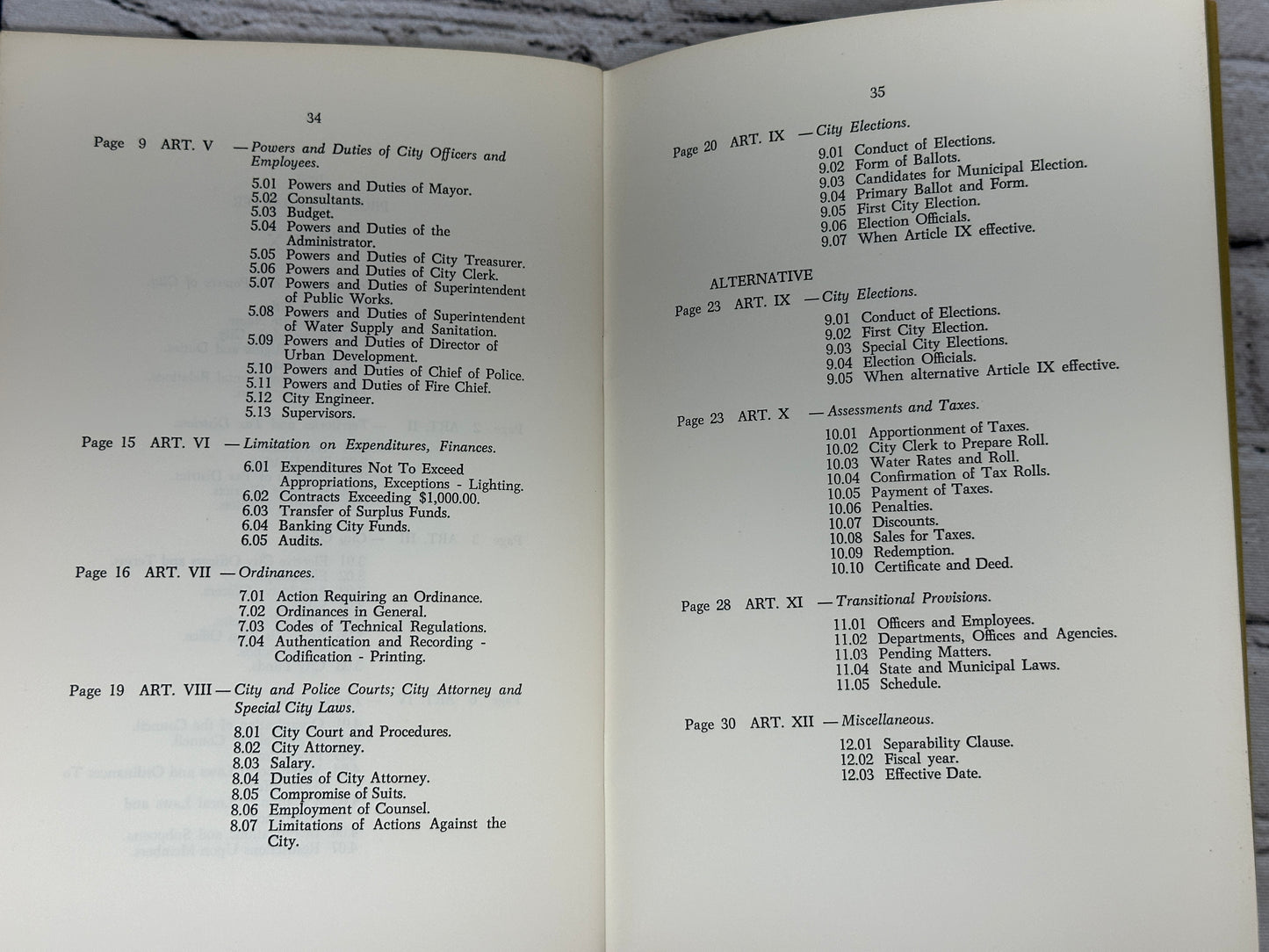 Proposed Charter: Saratoga Springs New York [Special Election ‚ May 21, 1968]