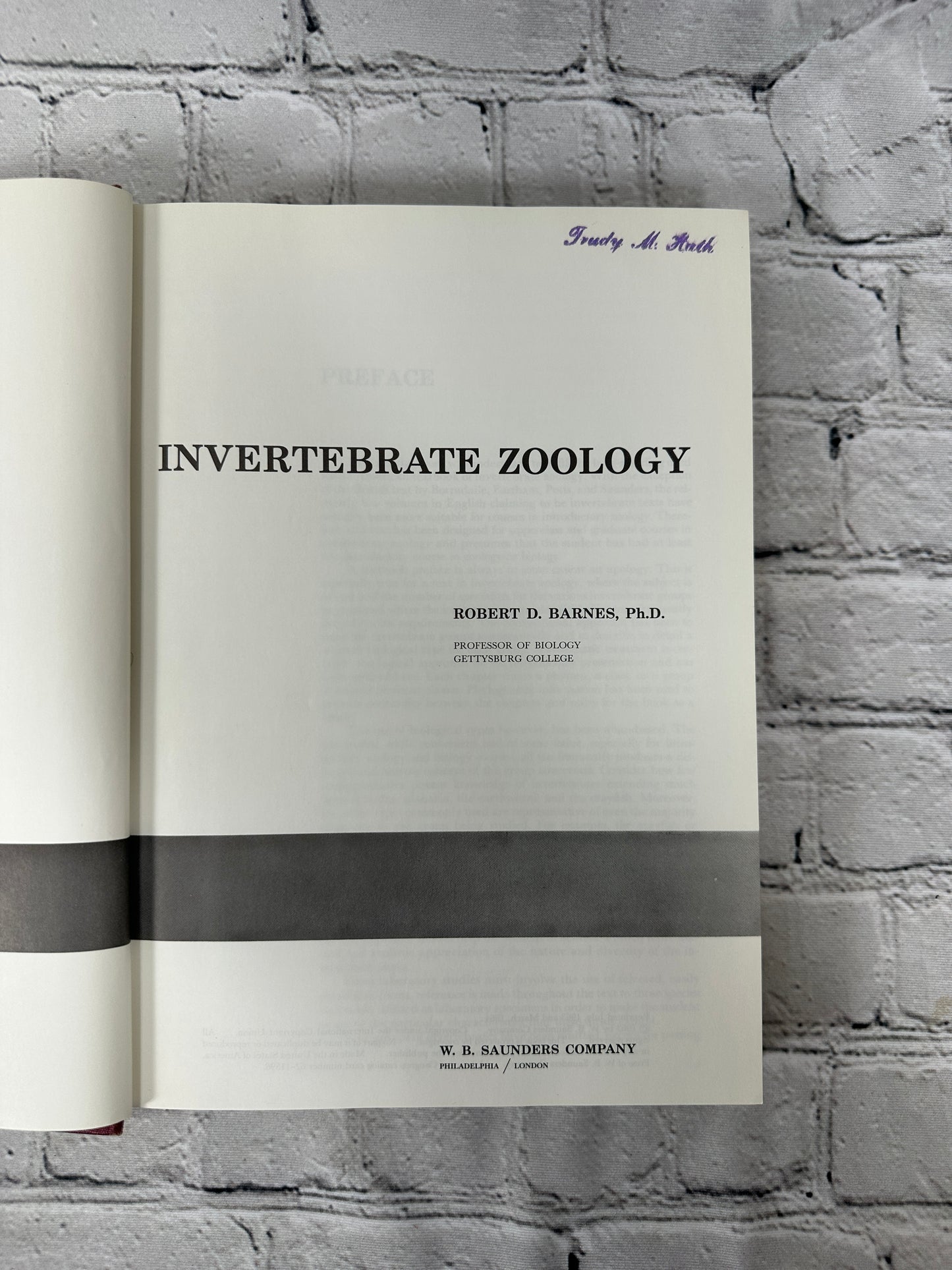 Invertebrate Zoology by Robert D. Barnes [1964 · Third Printing]