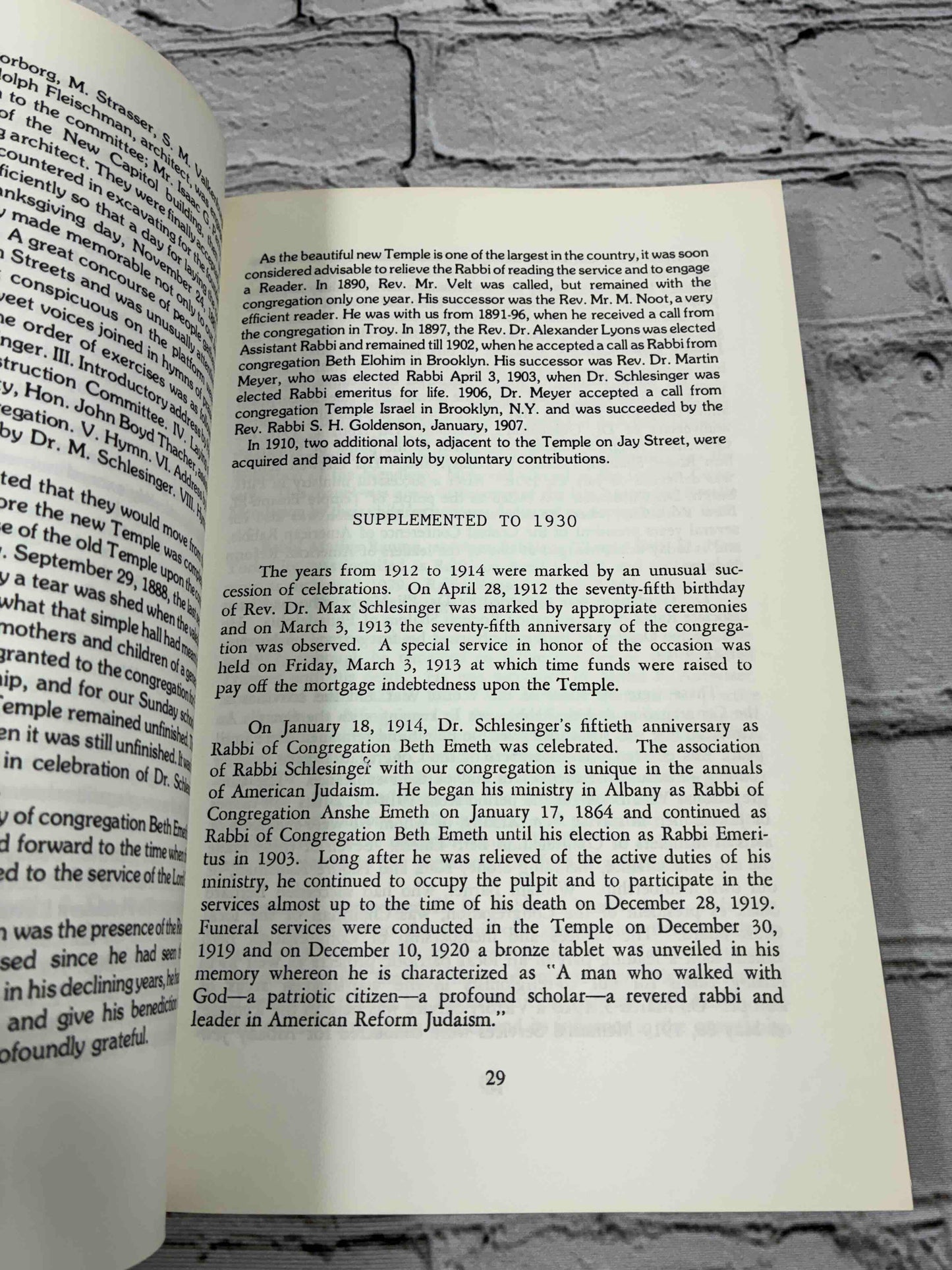 Pictorial History of Albany's Jewish Community