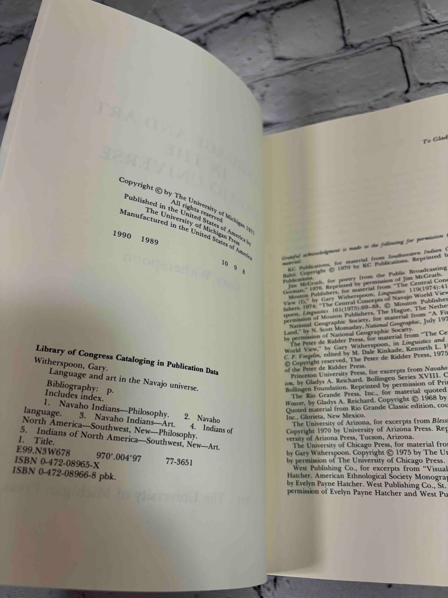 Language and Art in the Navajo Universe