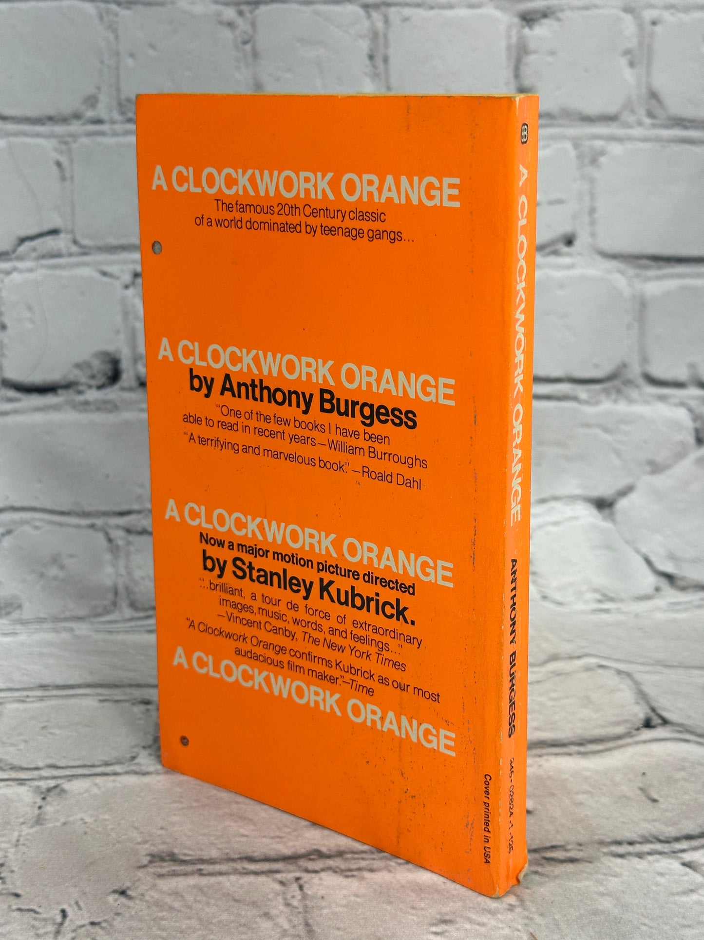 A Clockwork Orange Anthony Burgess [1972]