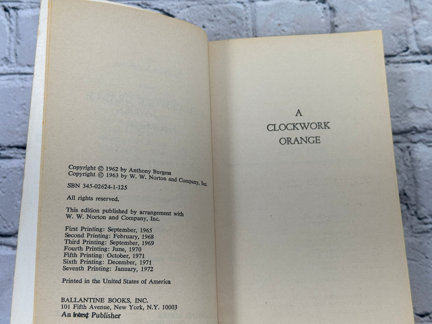 A Clockwork Orange Anthony Burgess [1972]