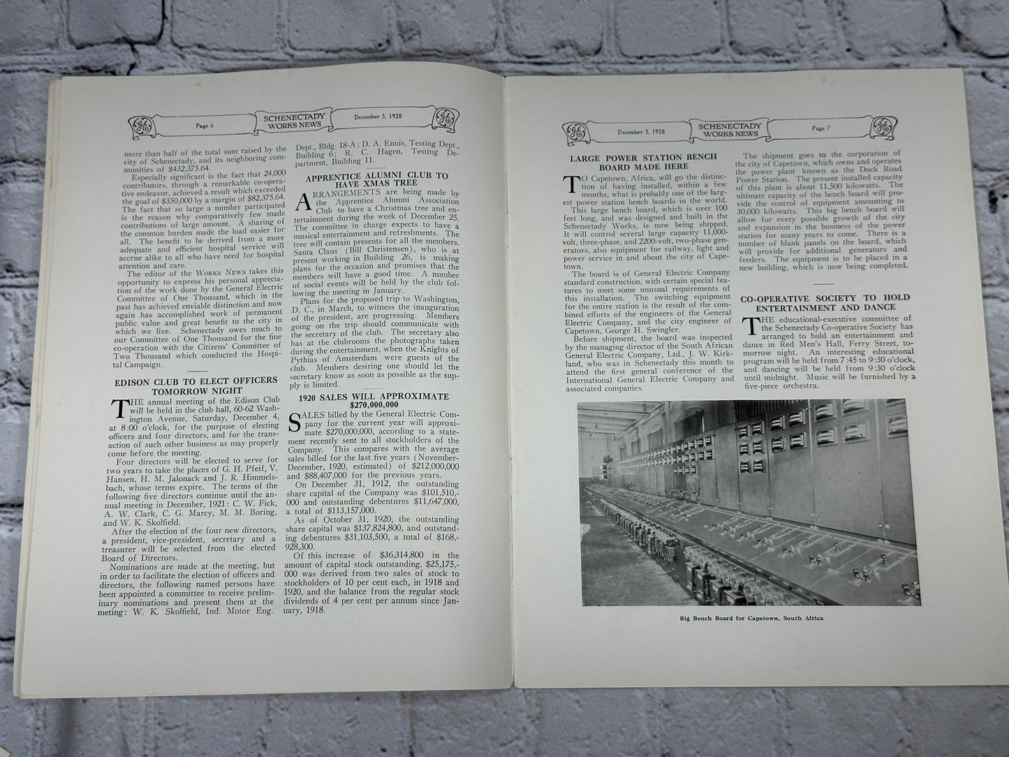 Schenectady Works News [General Electric · 5 Issues · 1920]