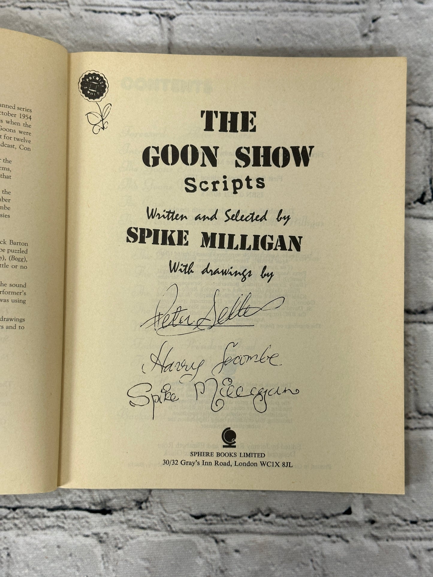 The Old Goon Show Scripts By Spike Milligan [1973]