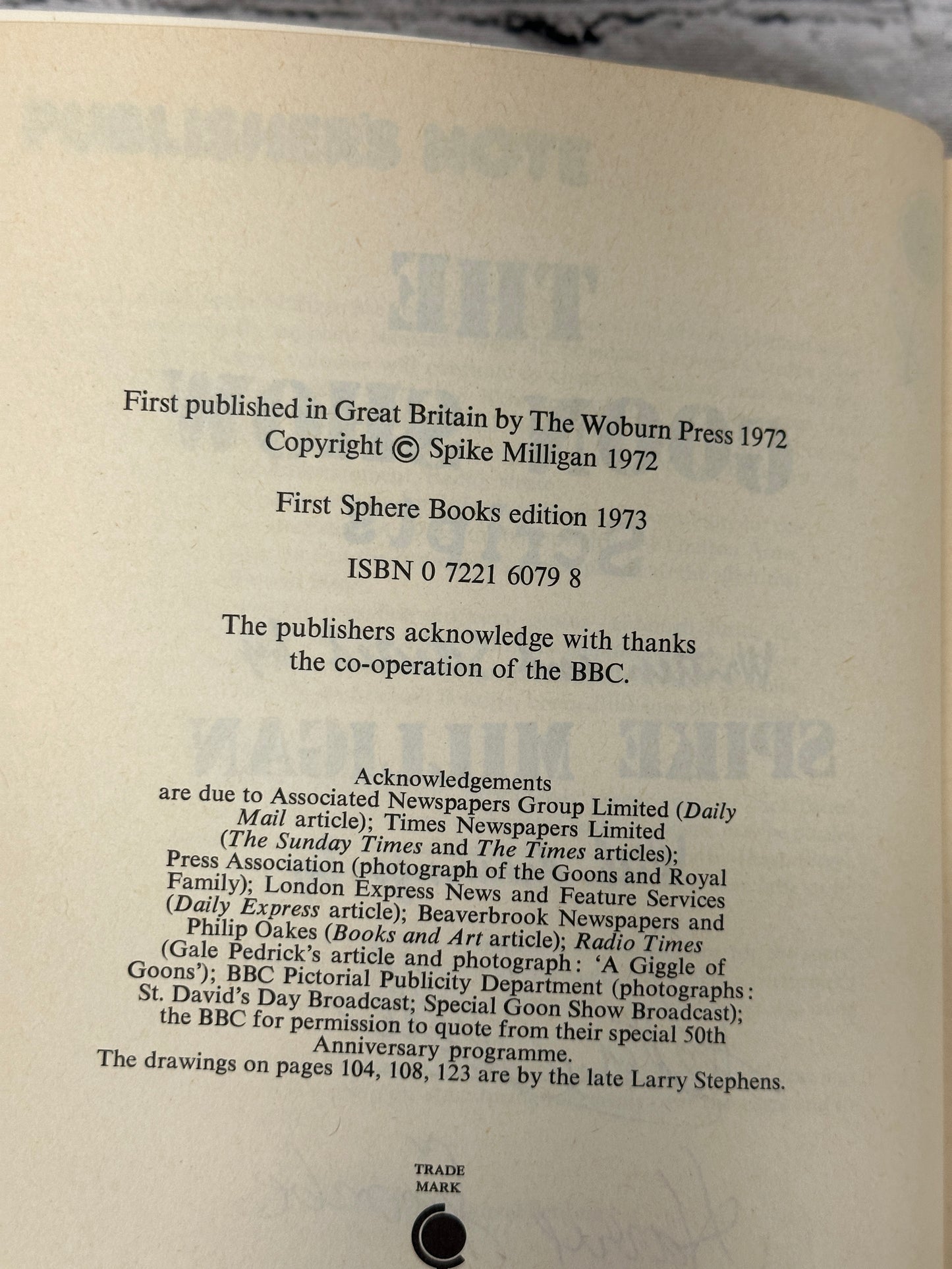 The Old Goon Show Scripts By Spike Milligan [1973]