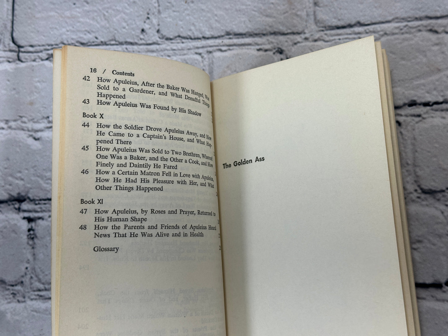 The Golden Ass  by Lucius Apuleius [1965]