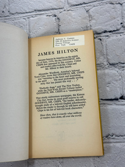 Goodbye, Mr. Chips by James Hilton [1962]