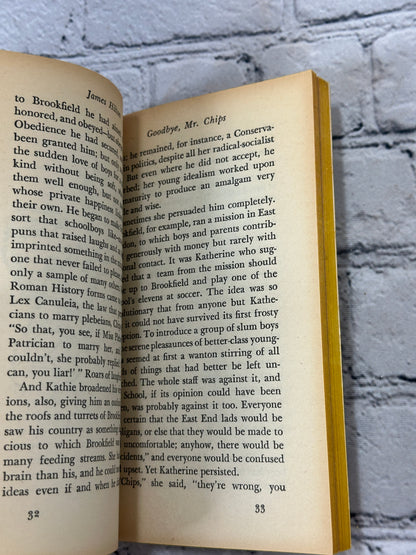 Goodbye, Mr. Chips by James Hilton [1962]