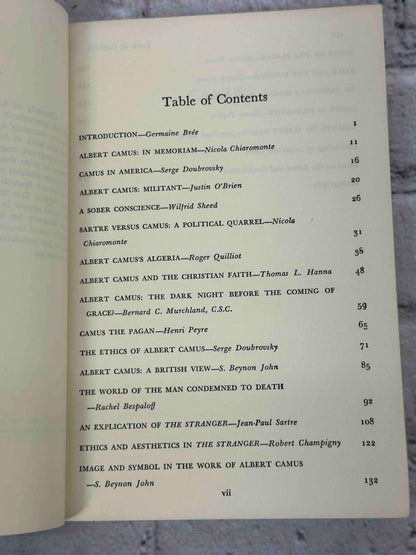 Camus: A Collection of Critical Essays