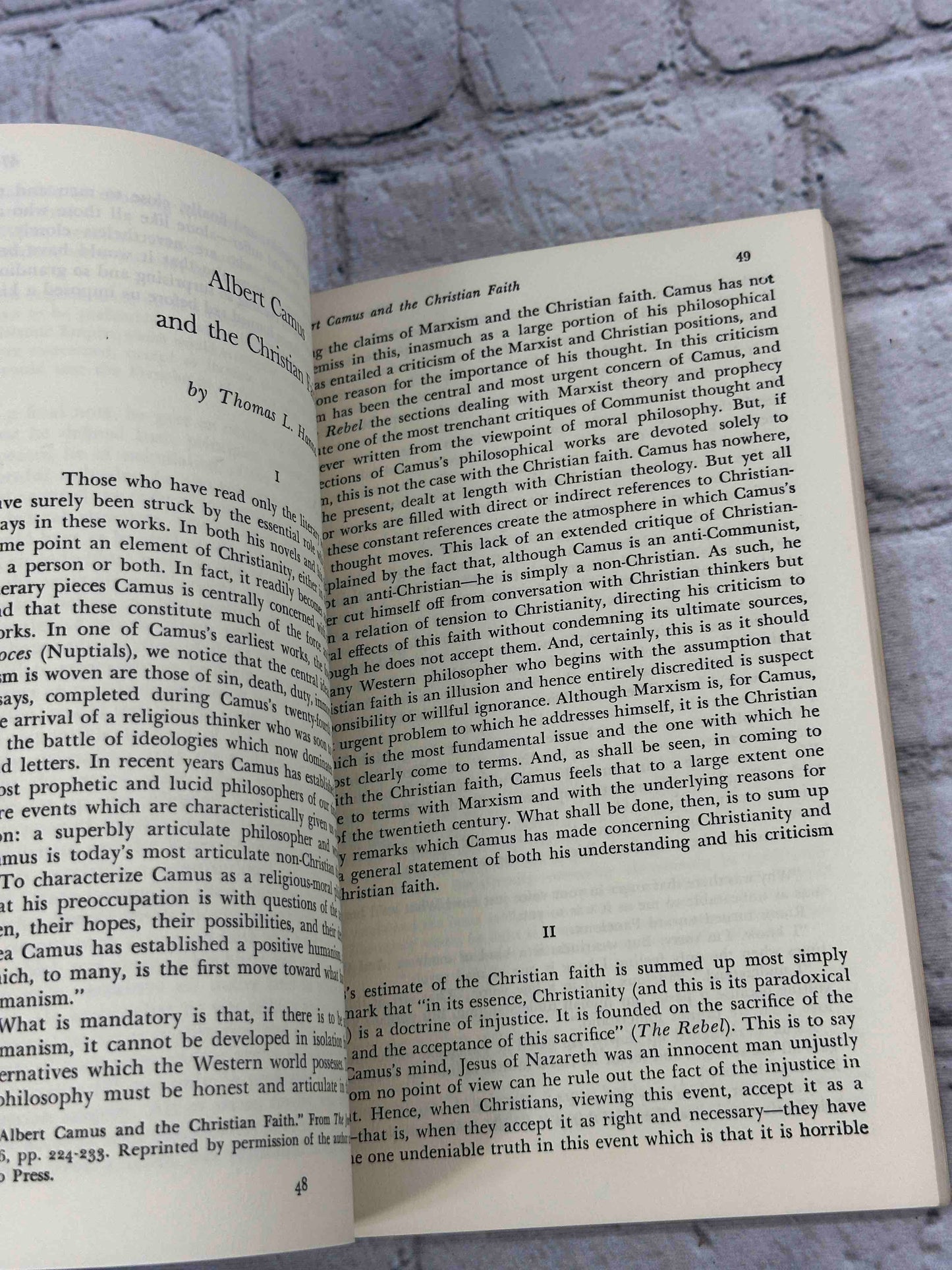 Camus: A Collection of Critical Essays