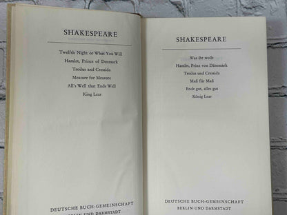 Works of William Shakespeare (Bilingual · English - German) [6 Volumes]