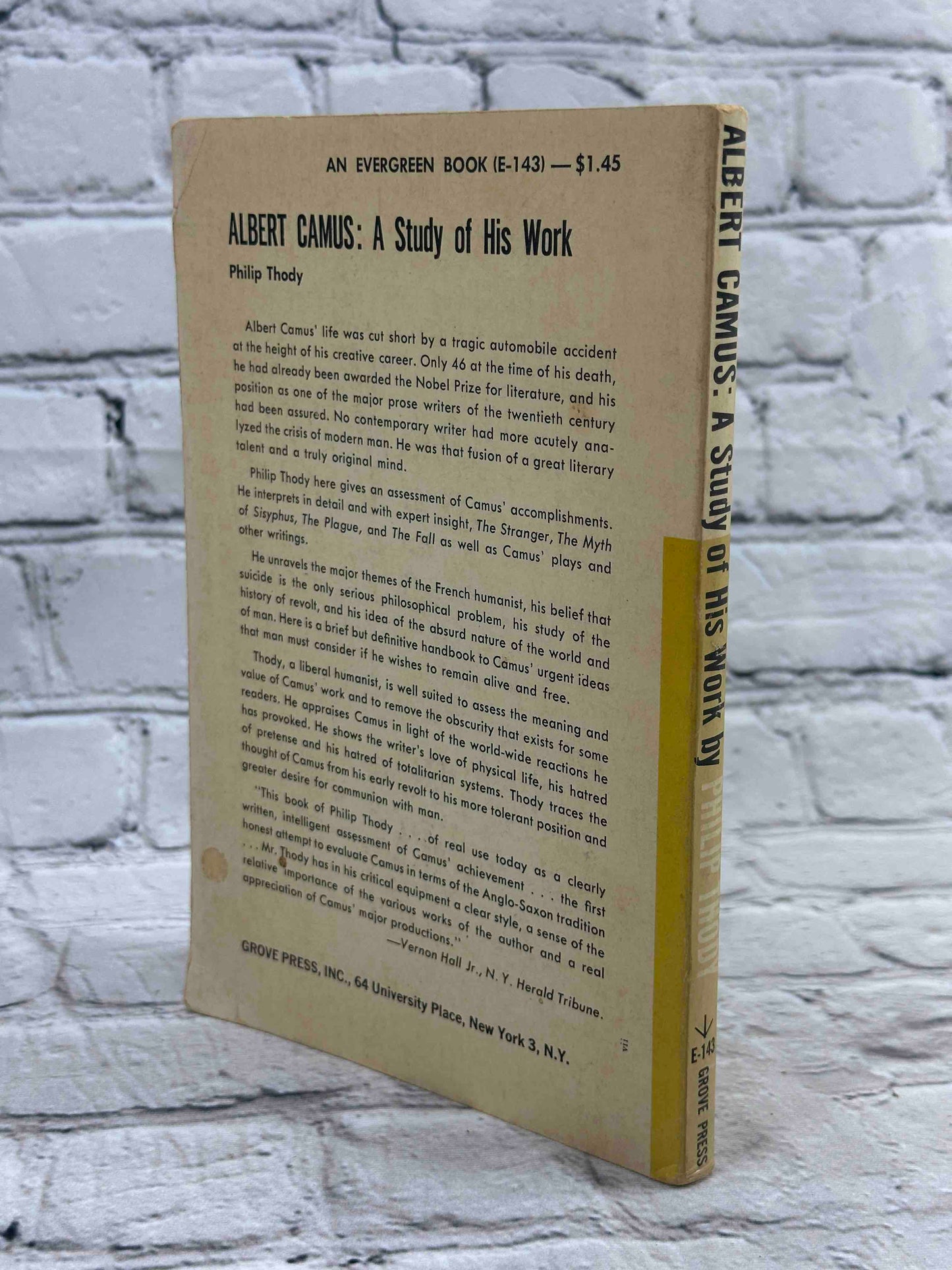 Albert Camus: A study of His Work