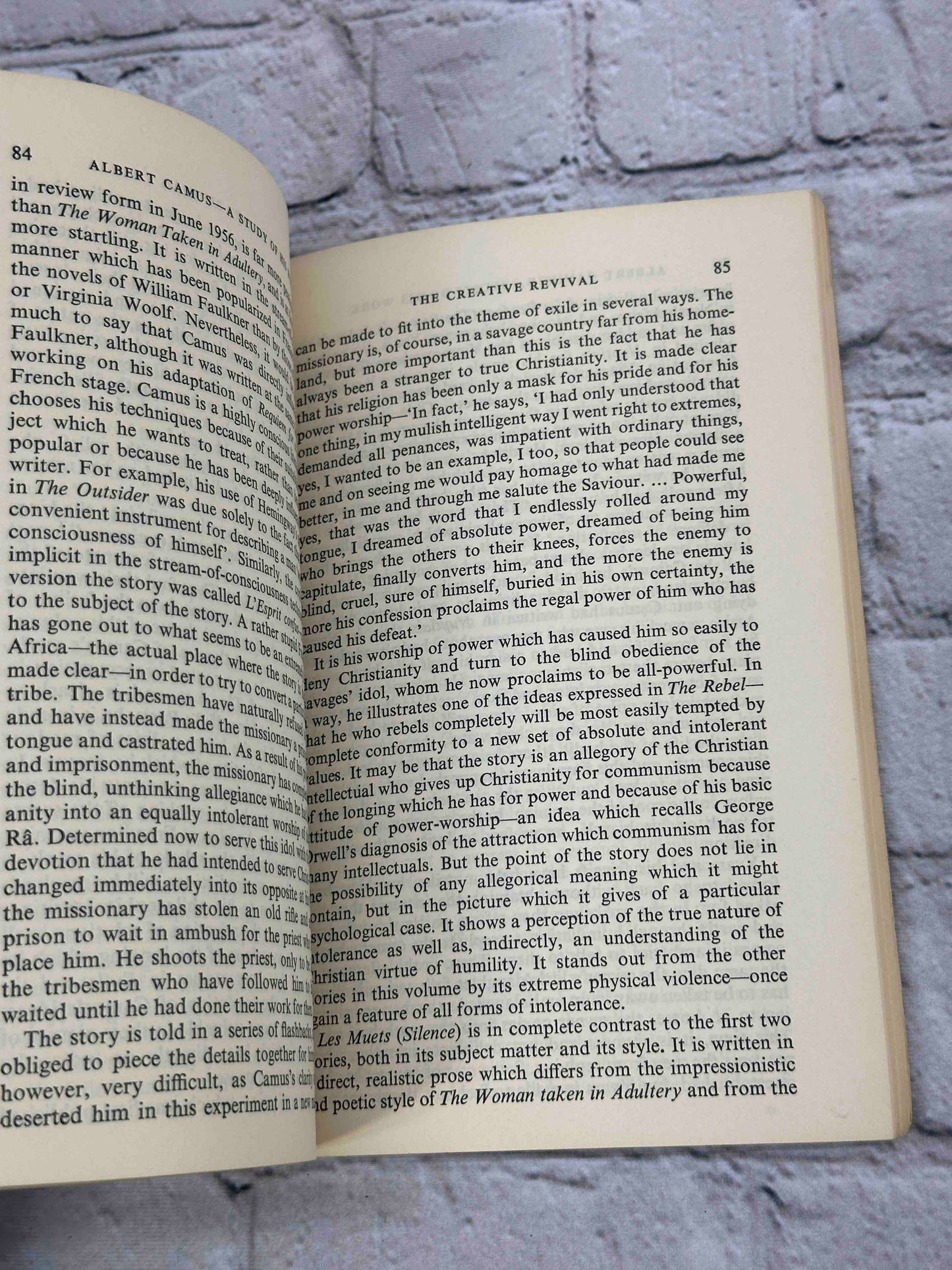 Albert Camus: A study of His Work