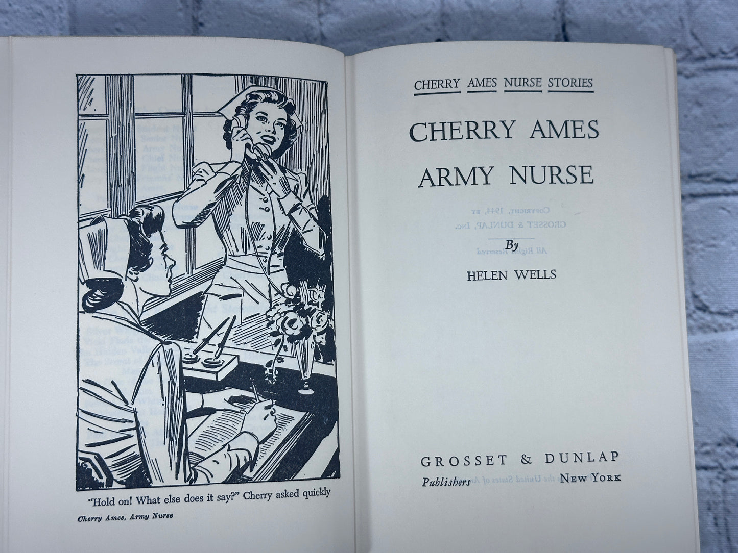 Cherry Ames: Army Nurse by Helen Wells [#3 · 1944]