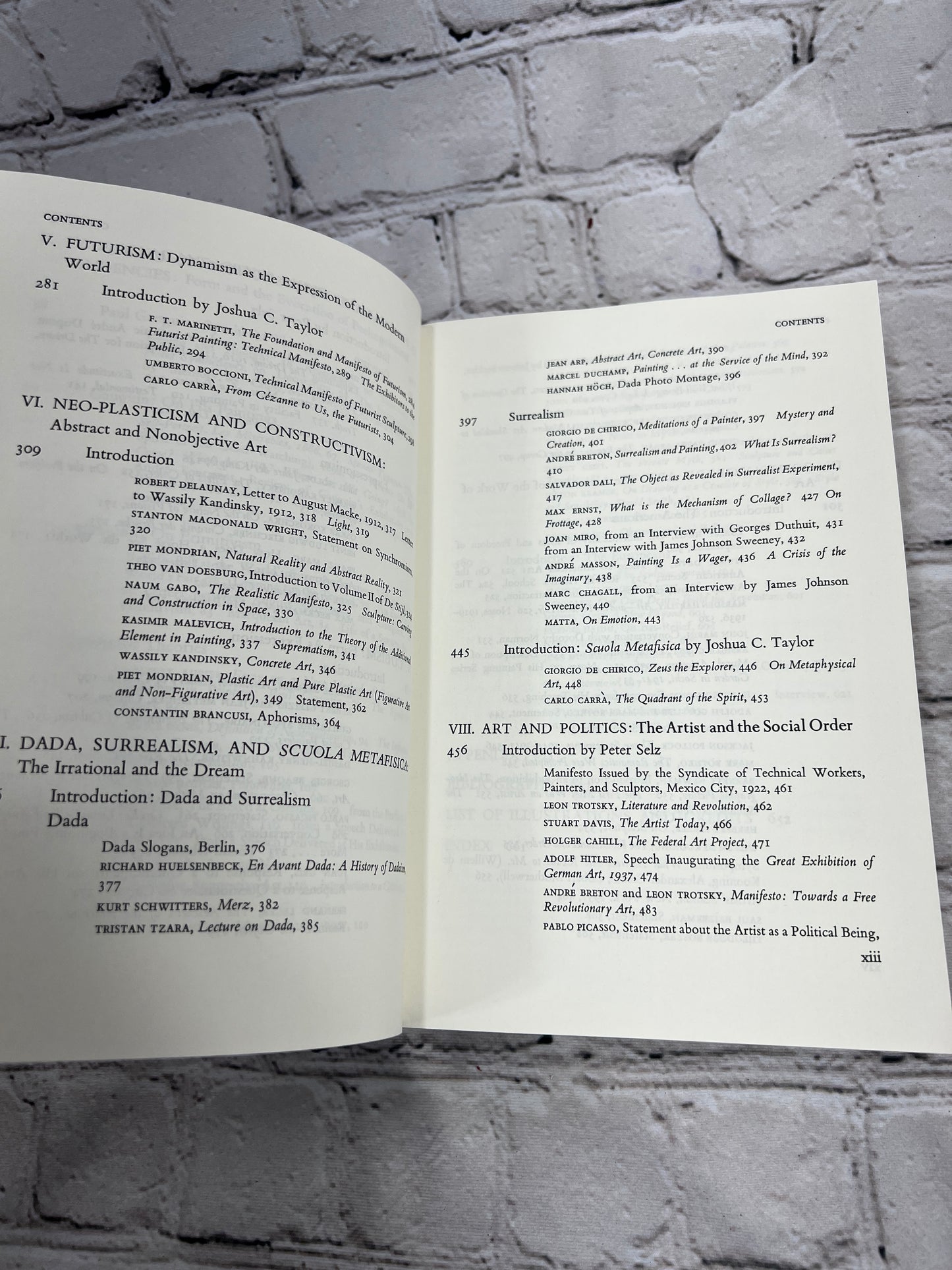 Theories of Modern Art: A Source Book by Artists & Critics by Peter Selz [1984]