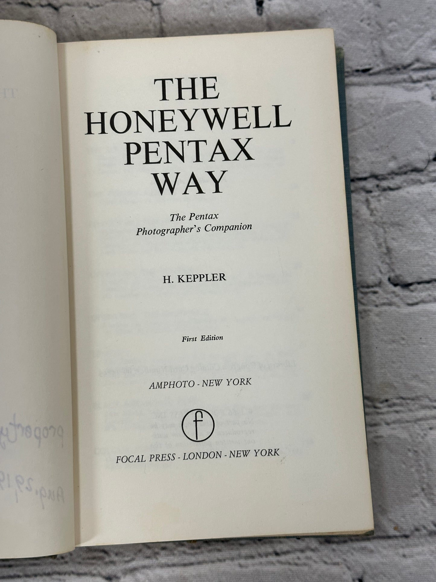 The Honeywell Pentax Way by Herbert Keppler [1966 • First Edition]