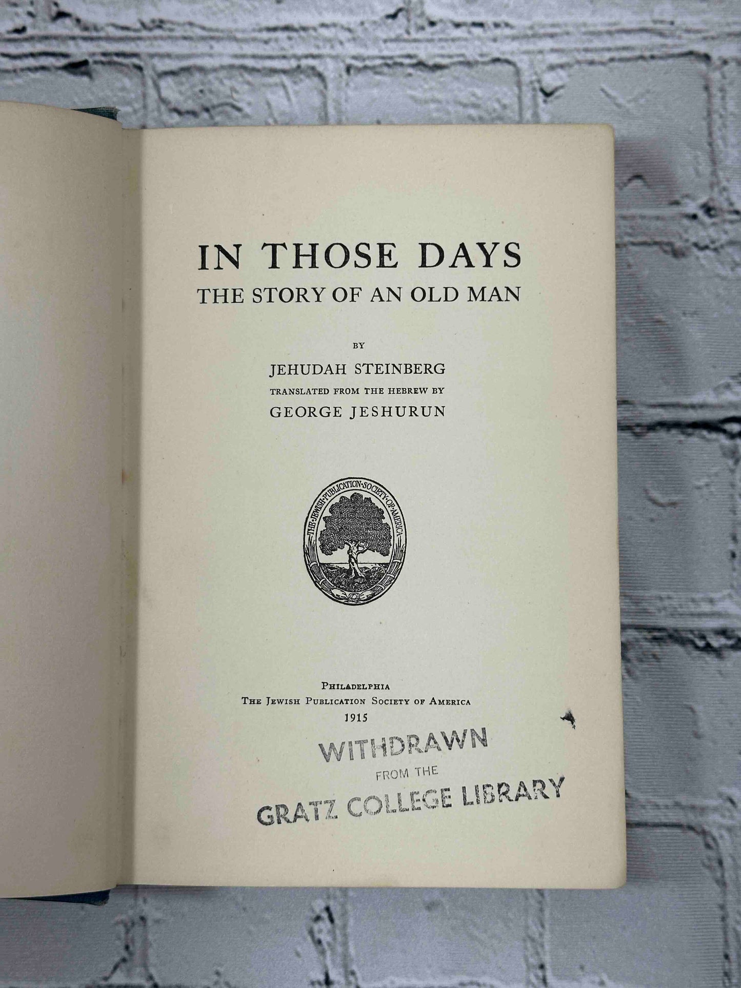 In Those Days
