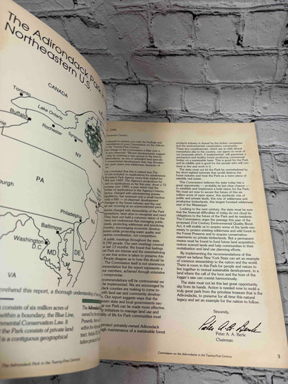 The Adirondack Park in the Twenty First Century w/ Protection Plan Map