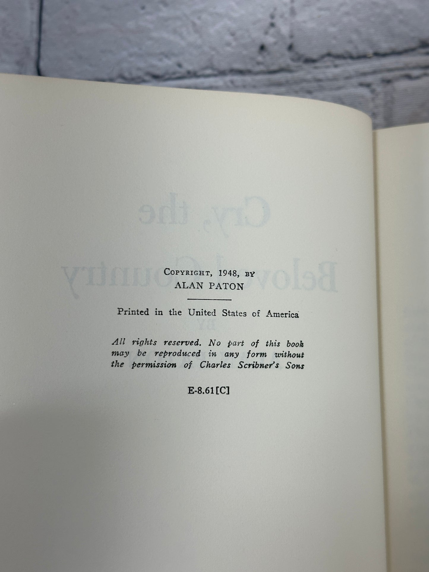 Cry, the Beloved Country [The Scribner Library]