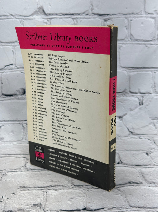 Ethan Frome by Edith Wharton [The Scribner Library]