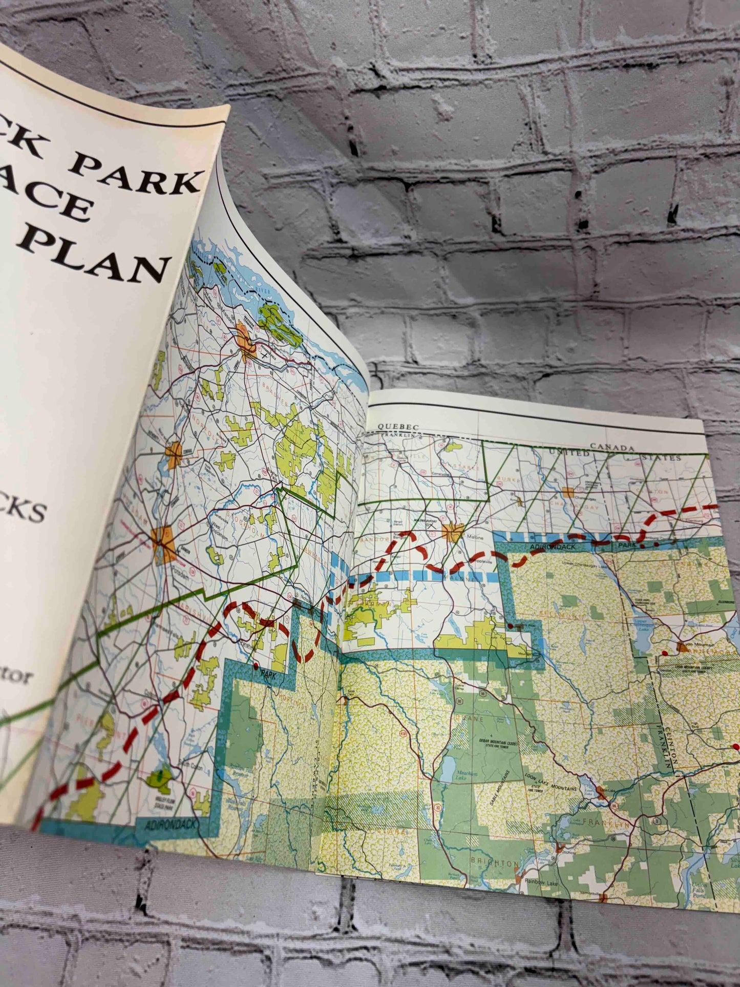 The Adirondack Park in the Twenty First Century w/ Protection Plan Map