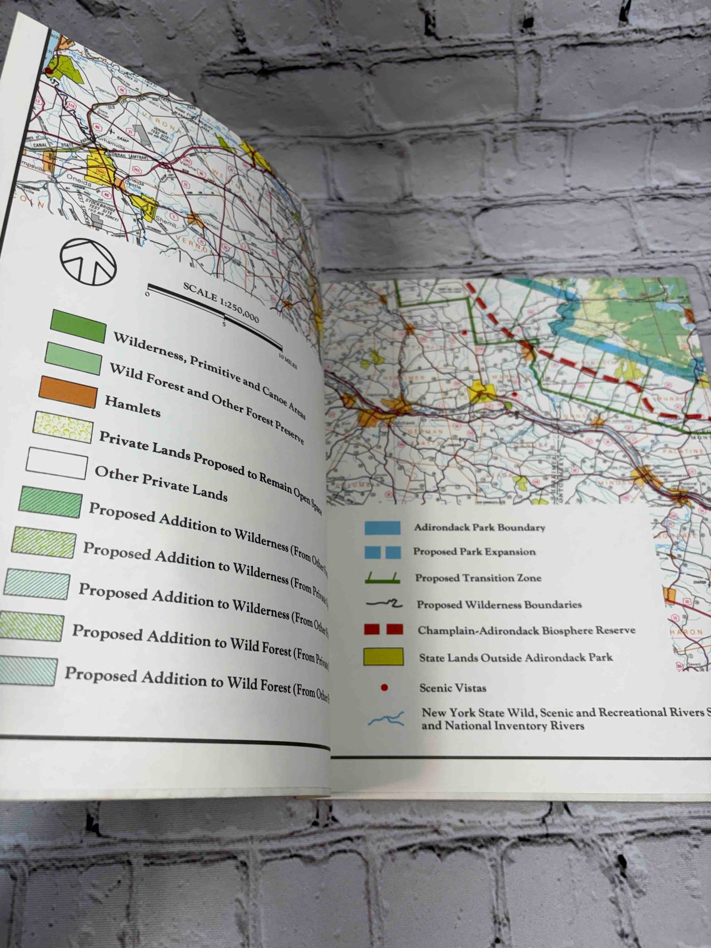 The Adirondack Park in the Twenty First Century w/ Protection Plan Map
