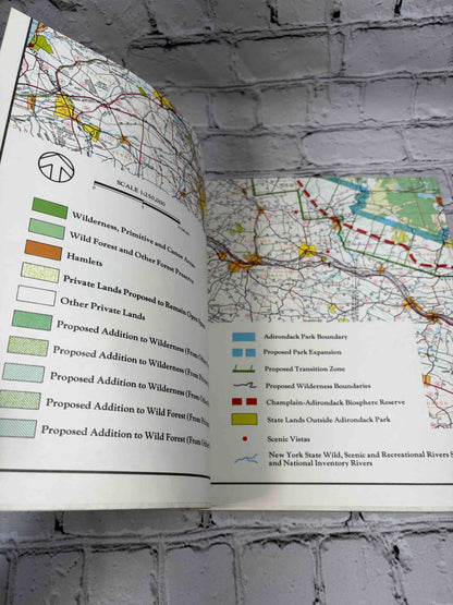 The Adirondack Park in the Twenty First Century w/ Protection Plan Map