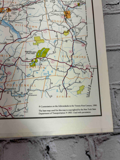 The Adirondack Park in the Twenty First Century w/ Protection Plan Map