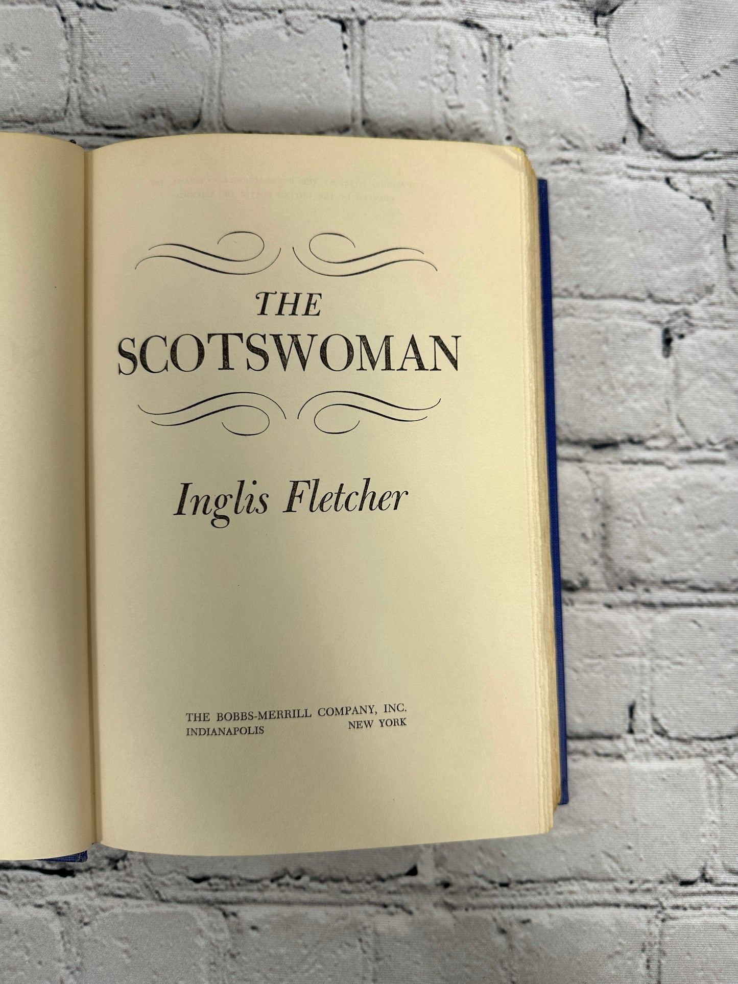 The Scotswoman by Inglish Fletcher [1954 · Book Club Edition]