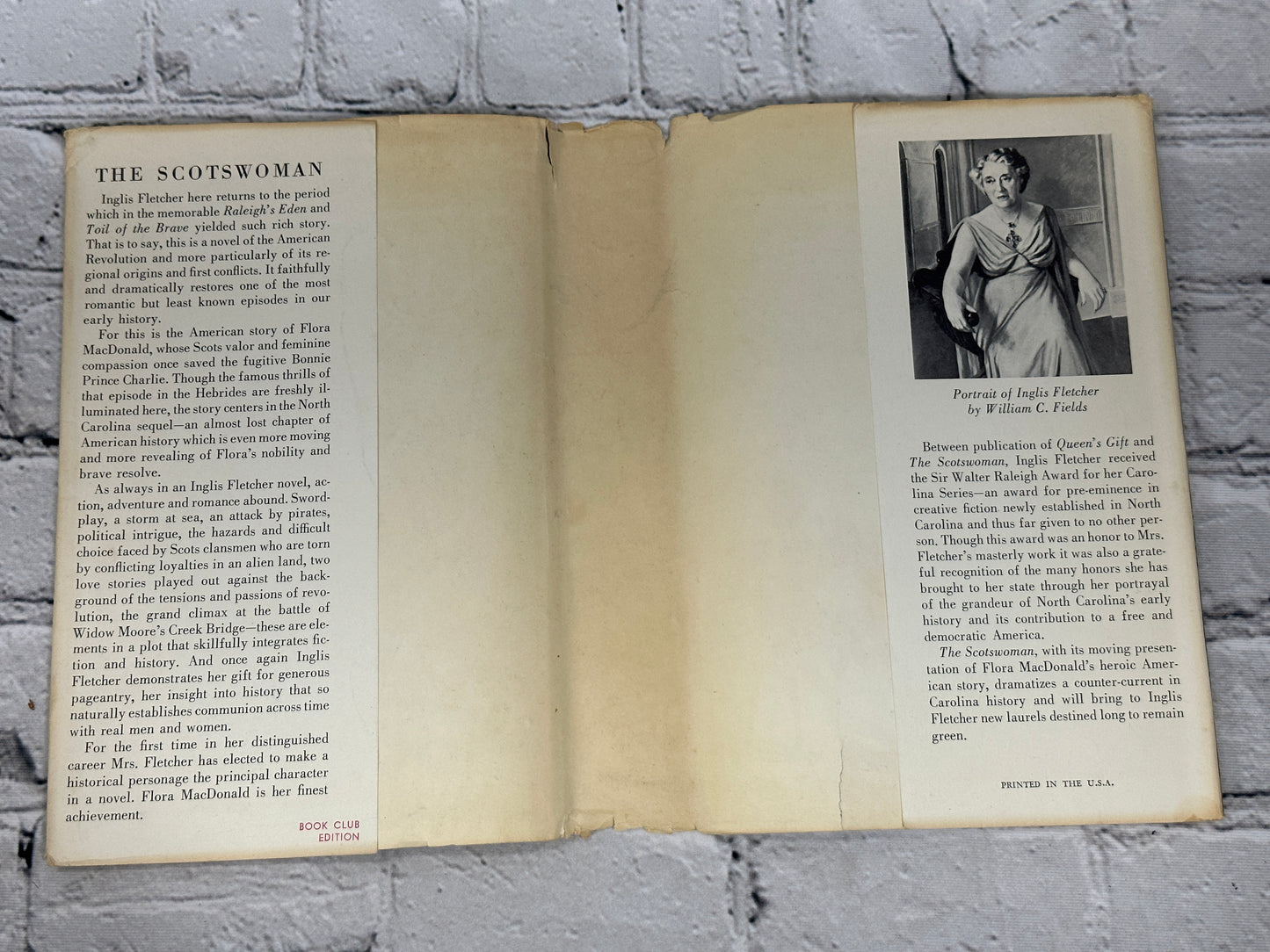 The Scotswoman by Inglish Fletcher [1954 · Book Club Edition]