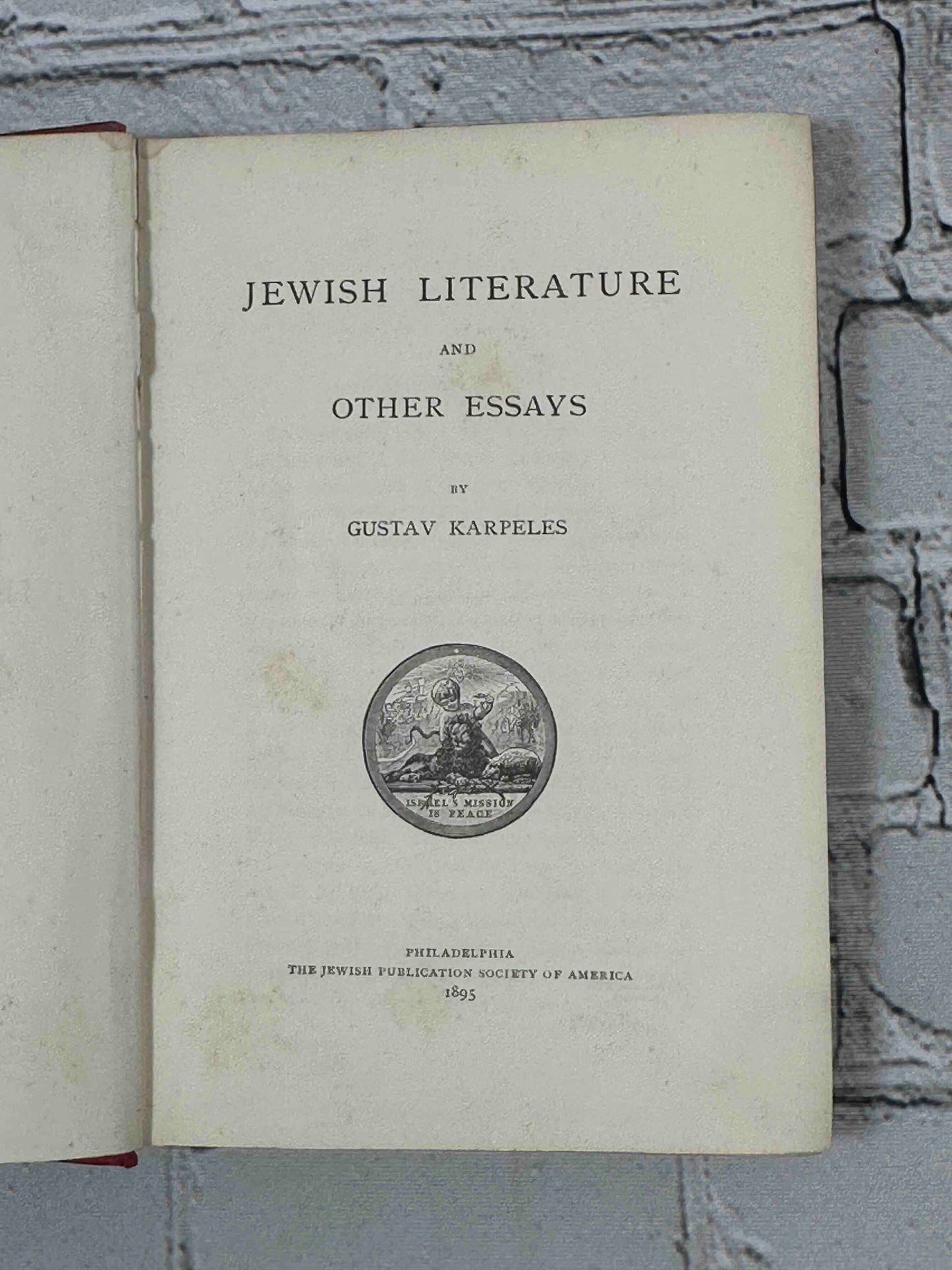 Jewish Literature and Other Essays