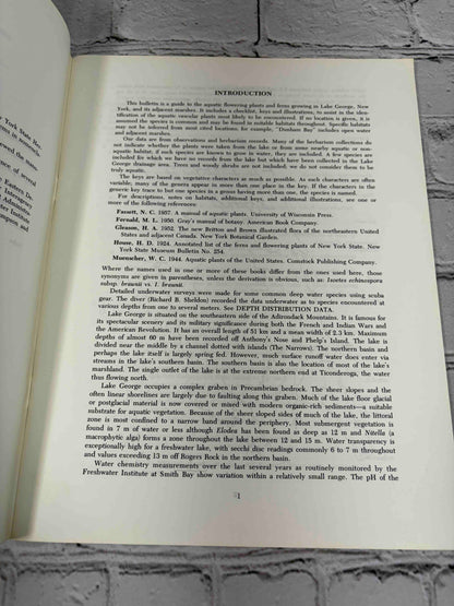 Field Guide to the Aquatic Plants of Lake George, New York (Bulletin #426)