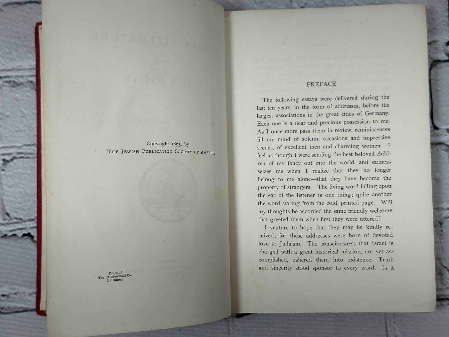 Jewish Literature and Other Essays