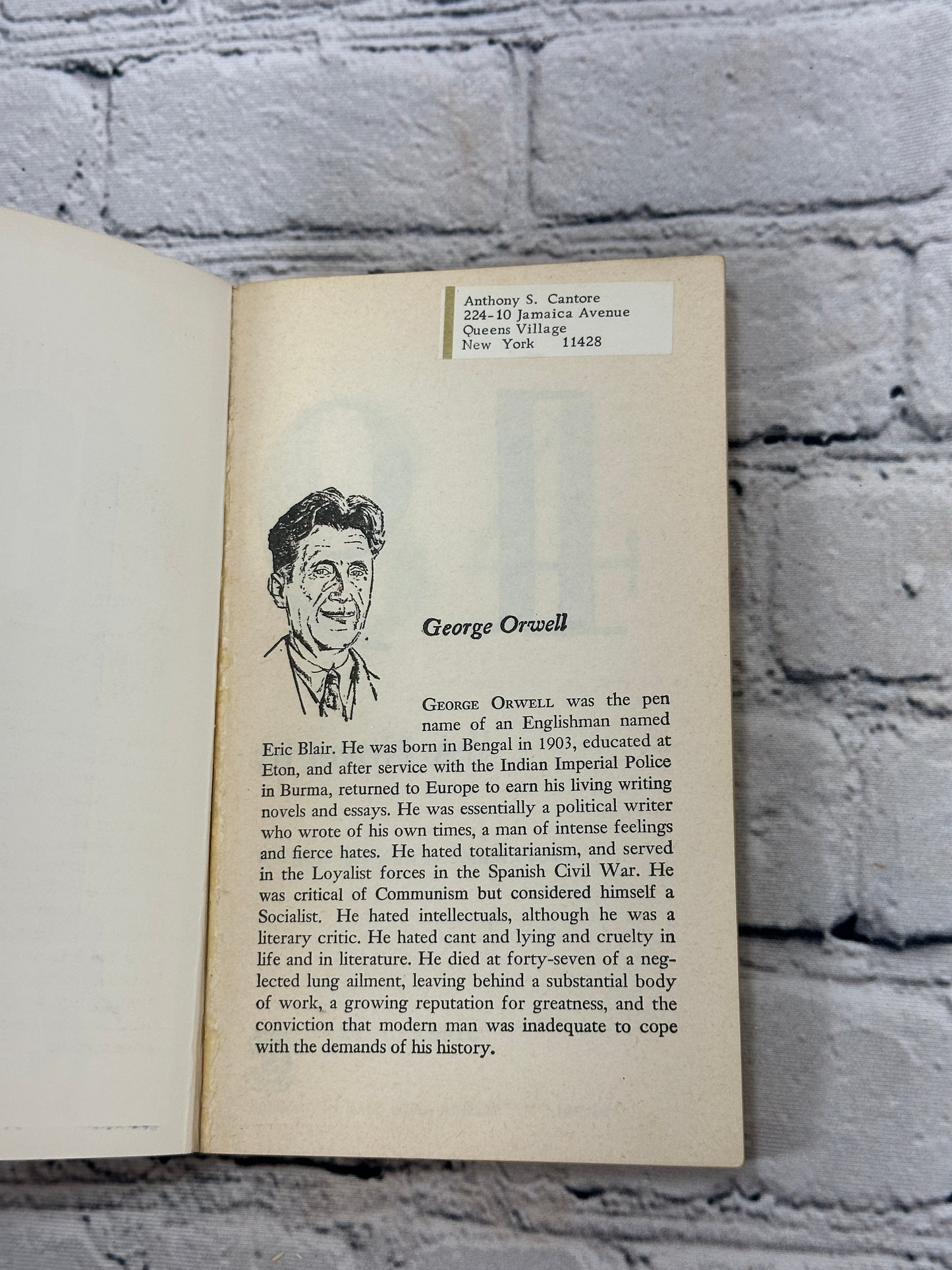 1984 by George Orwell [Signet Clasics · 1962]