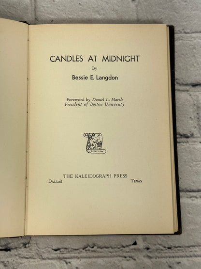 Candles at Midnight By Bessie E. Langdon [1943]