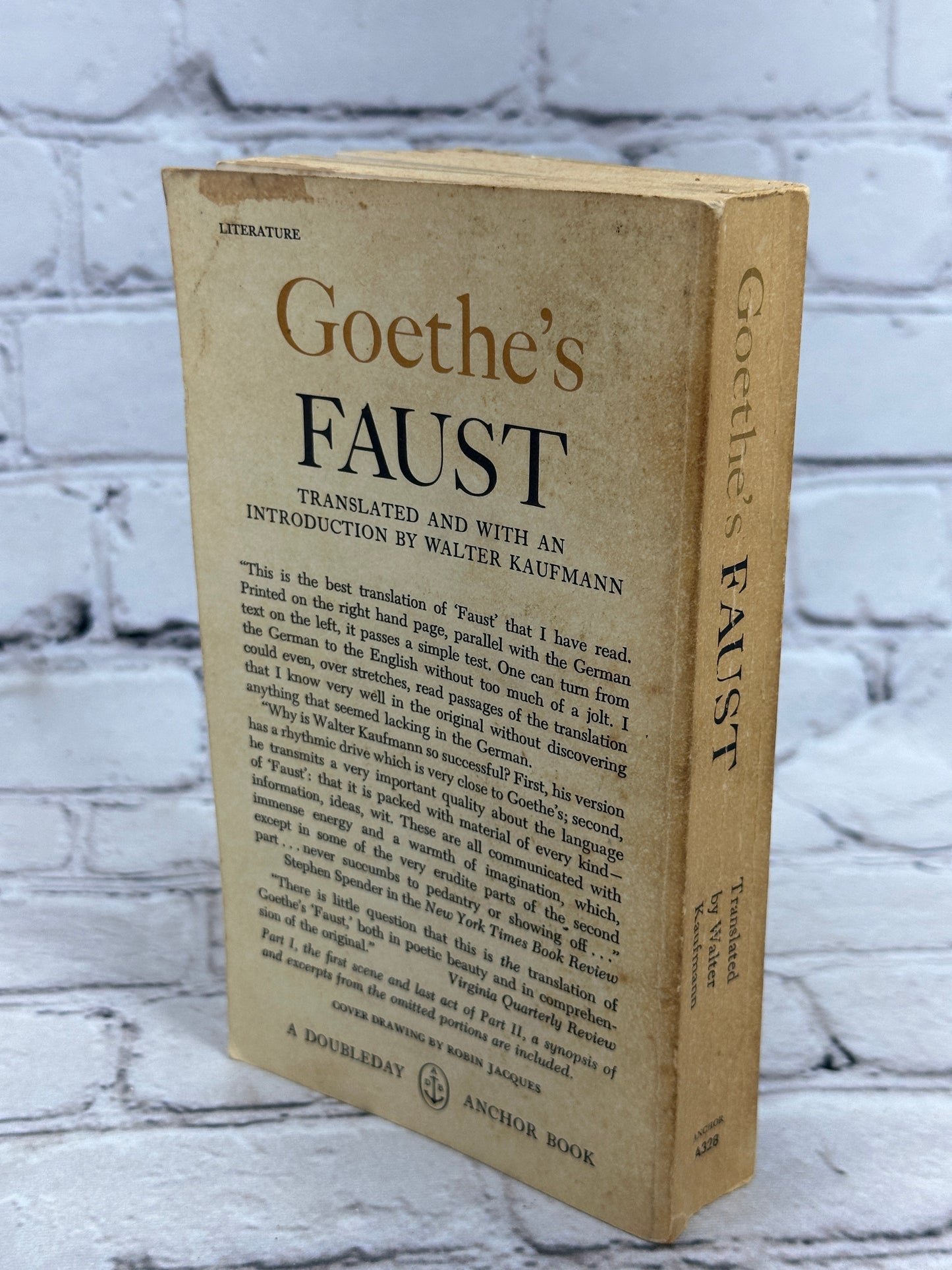 Goethe's Faust [Anchor Book · 1963]