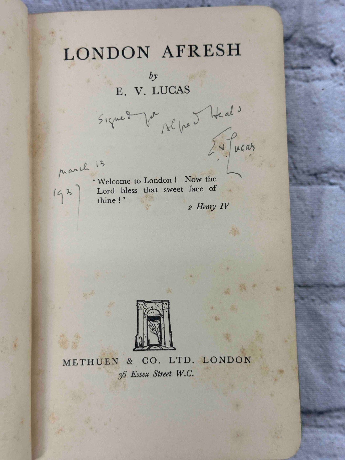 London Afresh (SIGNED)