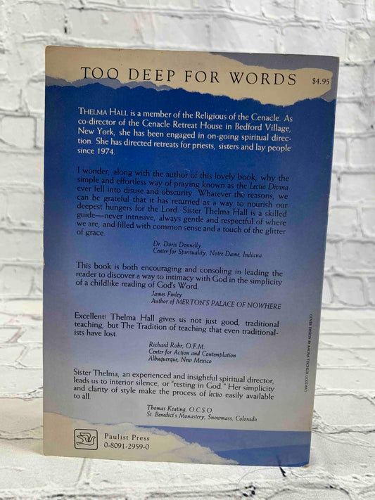 Too Deep for Words: Rediscovering Lectio Divina