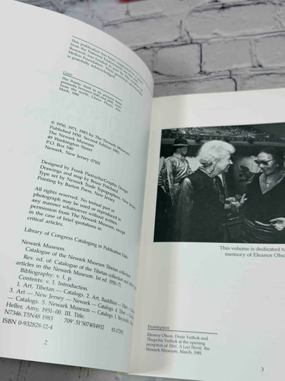 Catalogue of the Newark Museum Tibetan Collection (Volumes 1 - 3)